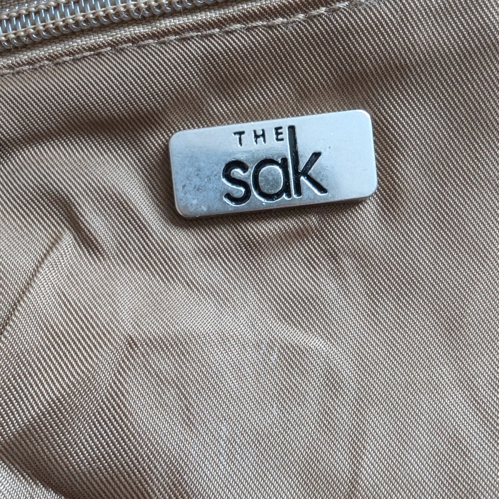 The Sak | Small Beige Crochet Crossbody Bag, with Front Flat - Picture 6 of 16